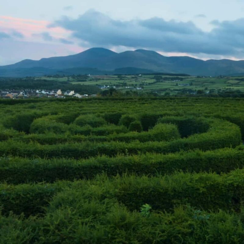 Image of a maze that a person can walk through for healing and health and to help with personality disorders